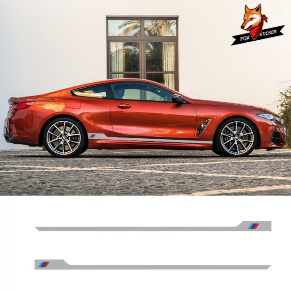 Car Vinyl Side Stripes Stickers Auto Graphics Decals Auto Sport Styling Vinyl Car Sticker For BMW X1 X3 X5 All Model